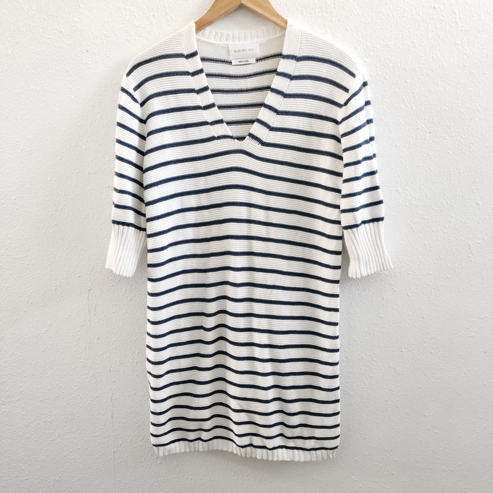 ELEVEN SIX 3/4 Sleeves knitted‎ Mini Dress Size M/L